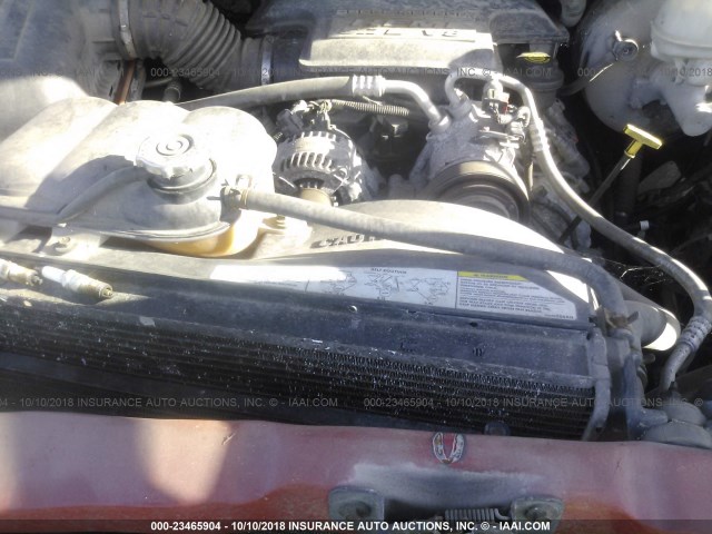 3D7KU28D23G809781 - 2003 DODGE RAM 2500 ST/SLT 红色 照片 10