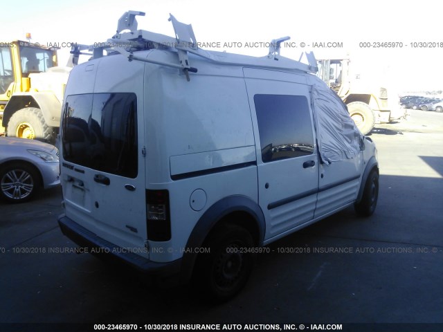 NM0LS6AN7DT169793 - 2013 FORD TRANSIT CONNECT XL WHITE photo 4