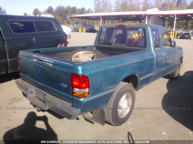 1FTCR14X6PPA88277 - 1993 FORD RANGER SUPER CAB TEAL photo 4