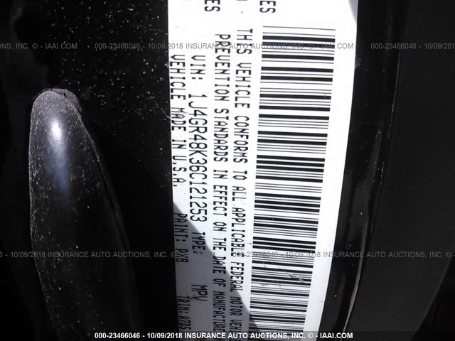 1J4GR48K36C121253 - 2006 JEEP GRAND CHEROKEE LAREDO/COLUMBIA/FREEDOM 黑色 照片 9