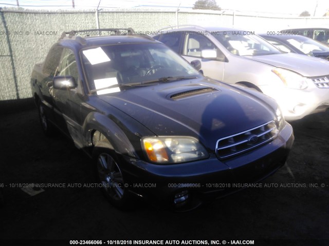 4S4BT63C955105229 - 2005 SUBARU BAJA TURBO BLACK photo 1