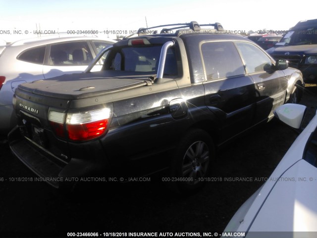 4S4BT63C955105229 - 2005 SUBARU BAJA TURBO BLACK photo 4