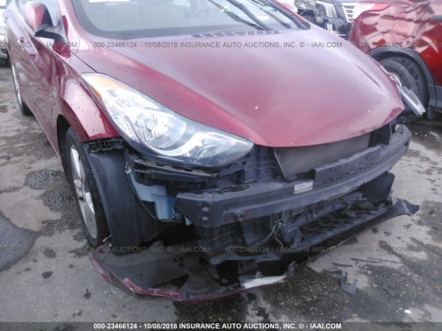 5NPDH4AE9DH349565 - 2013 HYUNDAI ELANTRA GLS/LIMITED MAROON photo 6