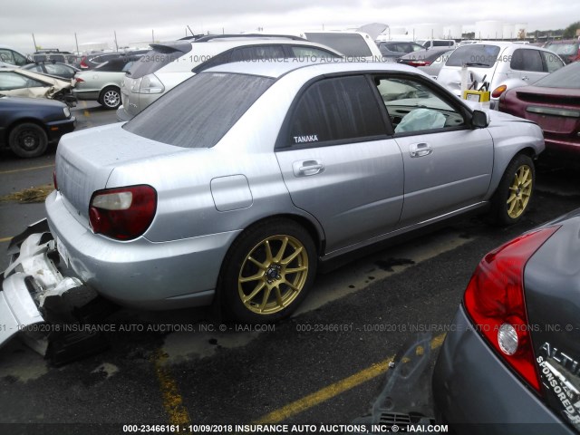 JF1GD29614G517879 - 2004 SUBARU IMPREZA WRX SILVER photo 4