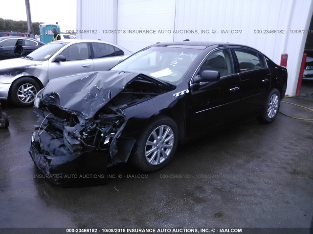 1G4HC5EMXBU150272 - 2011 BUICK LUCERNE CXL BLACK photo 2