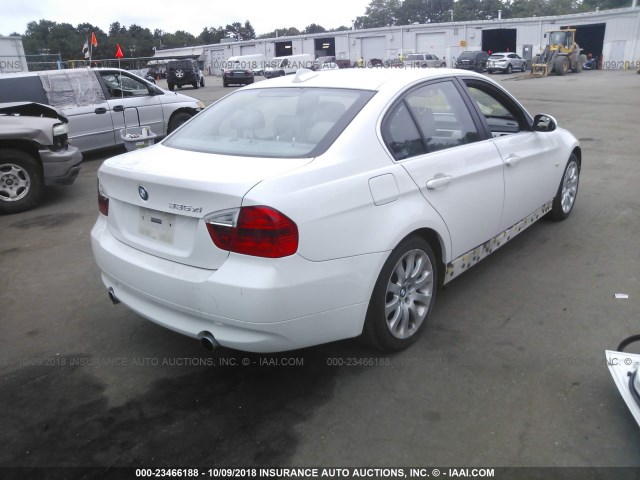 WBAVD53518A283641 - 2008 BMW 335 XI WHITE photo 4