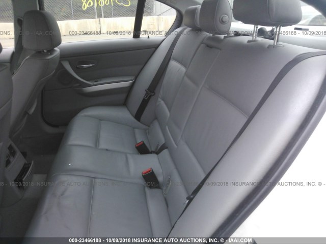 WBAVD53518A283641 - 2008 BMW 335 XI WHITE photo 8