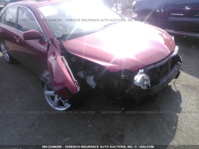 4T1BK46K67U006547 - 2007 TOYOTA CAMRY NEW GENERAT LE/XLE/SE RED photo 6