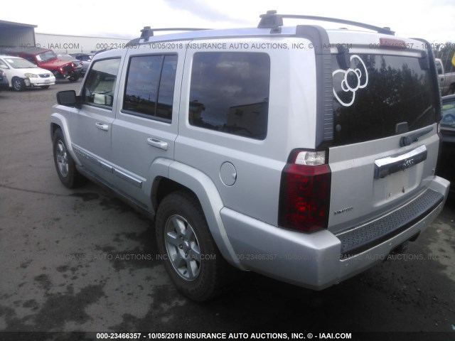 1J8HH58N47C635930 - 2007 JEEP COMMANDER LIMITED SILVER photo 3