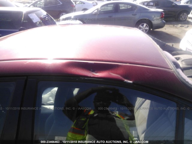 1G2WK52J12F106744 - 2002 PONTIAC GRAND PRIX SE BURGUNDY photo 6