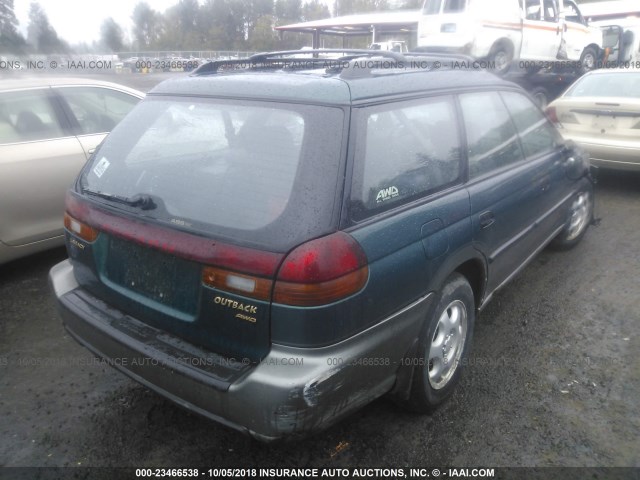 4S3BG6855V7630571 - 1997 SUBARU LEGACY OUTBACK/LIMITED GREEN photo 4