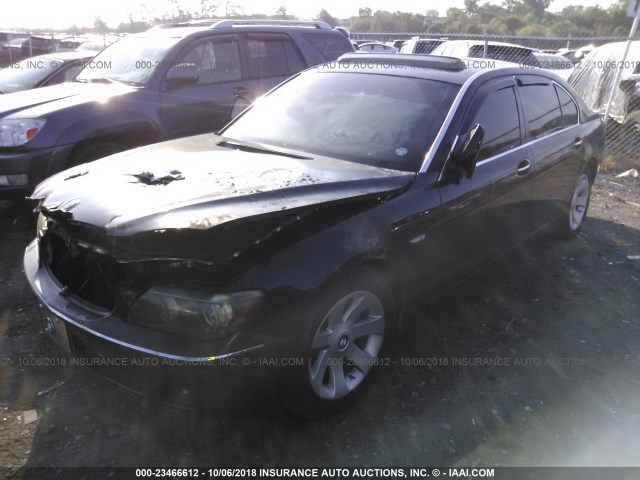 WBAHN83577DT70128 - 2007 BMW 750 BLACK photo 2