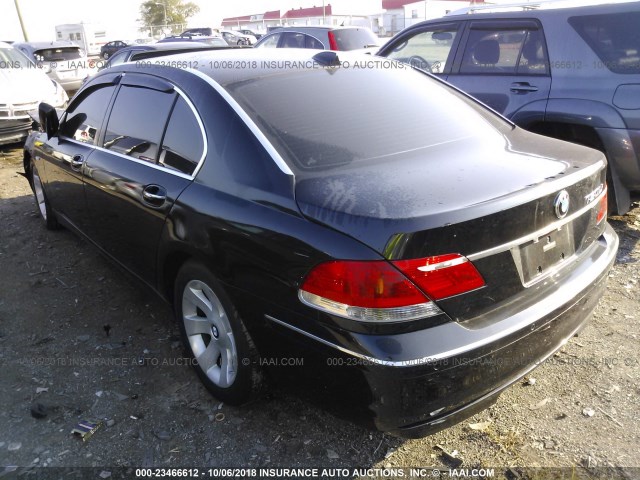 WBAHN83577DT70128 - 2007 BMW 750 BLACK photo 3