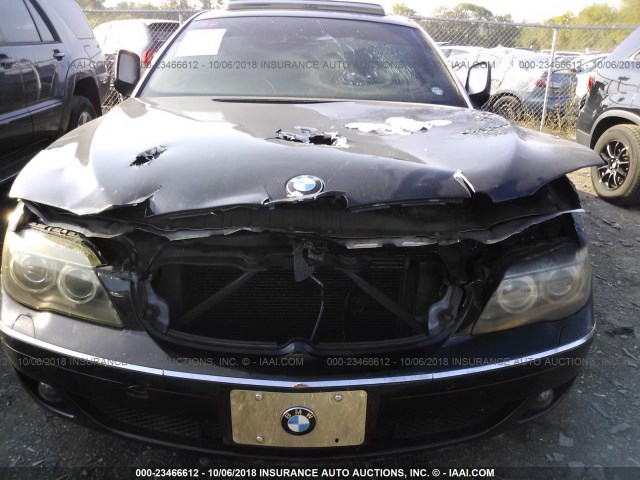 WBAHN83577DT70128 - 2007 BMW 750 BLACK photo 6