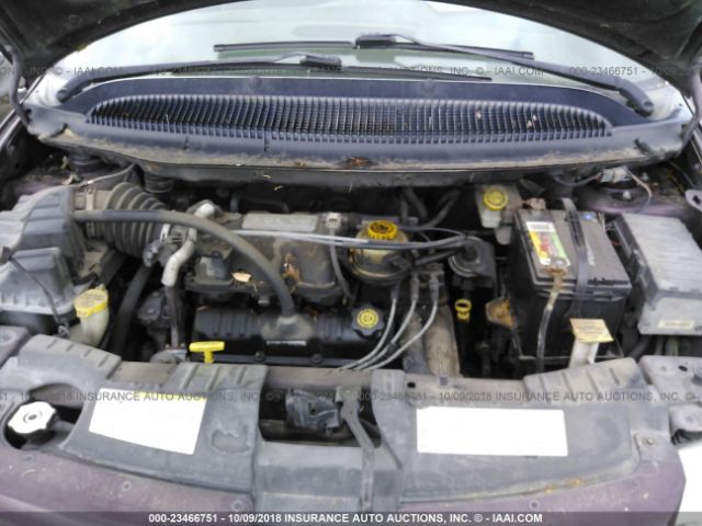 1C4GP45R84B505741 - 2004 CHRYSLER TOWN & COUNTRY  PURPLE photo 10