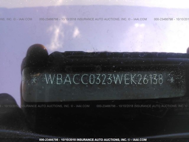 WBACC0323WEK26138 - 1998 BMW 318 I AUTOMATIC SILVER photo 9