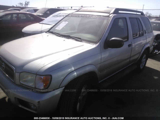 JN8DR09X33W711589 - 2003 NISSAN PATHFINDER LE/SE SILVER photo 2