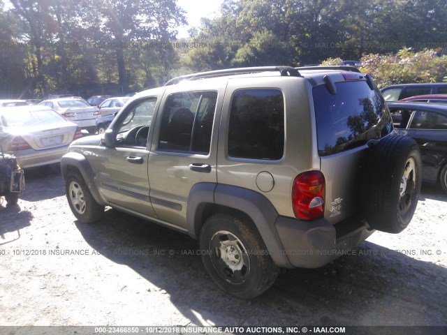 1J4GL48K84W234404 - 2004 JEEP LIBERTY SPORT GRAY photo 3