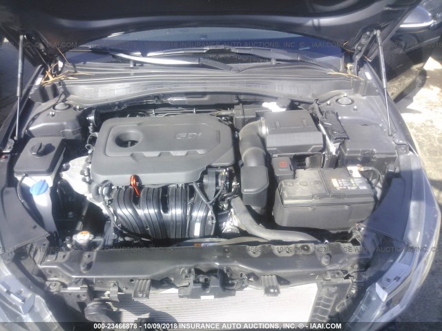 5XXGT4L31HG140006 - 2017 KIA OPTIMA LX ნაცრისფერი ფოტო 10