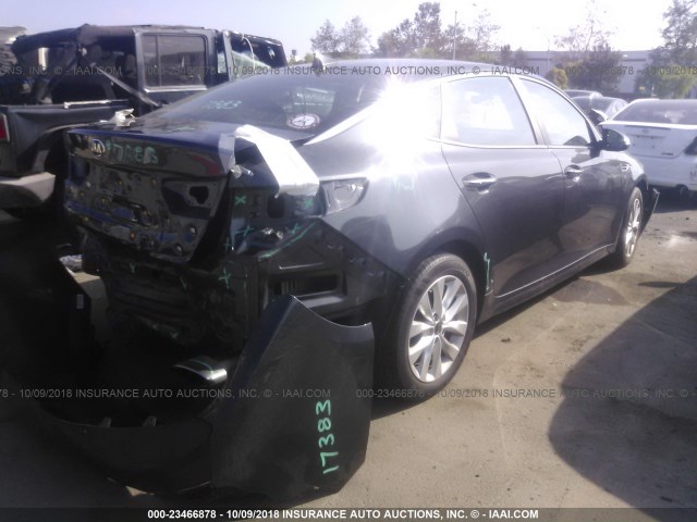 5XXGT4L31HG140006 - 2017 KIA OPTIMA LX ნაცრისფერი ფოტო 4