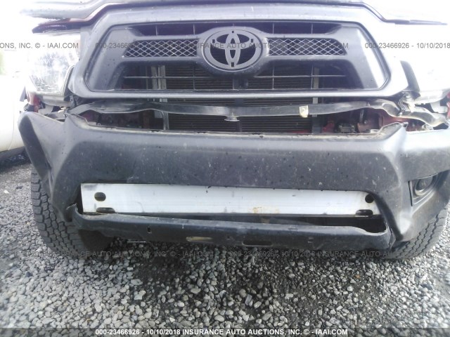 3TMLU4EN9DM130553 - 2013 TOYOTA TACOMA DOUBLE CAB 红色 照片 6