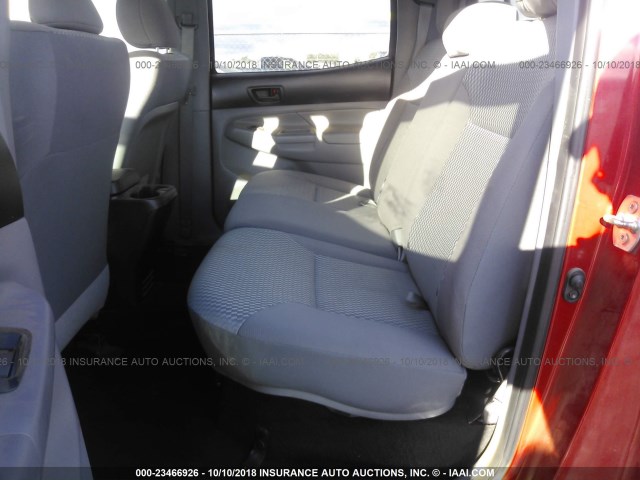 3TMLU4EN9DM130553 - 2013 TOYOTA TACOMA DOUBLE CAB 红色 照片 8