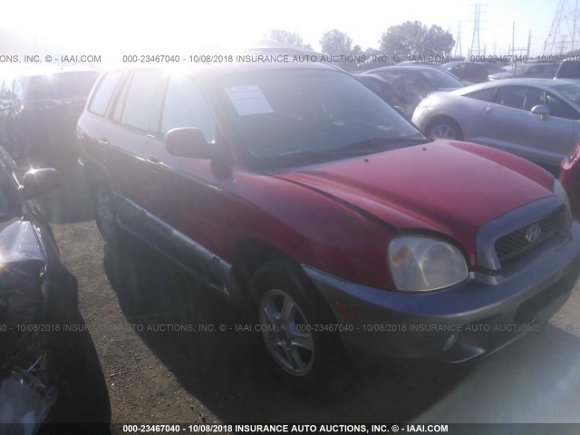 KM8SC73D23U473169 - 2003 HYUNDAI SANTA FE RED photo 1