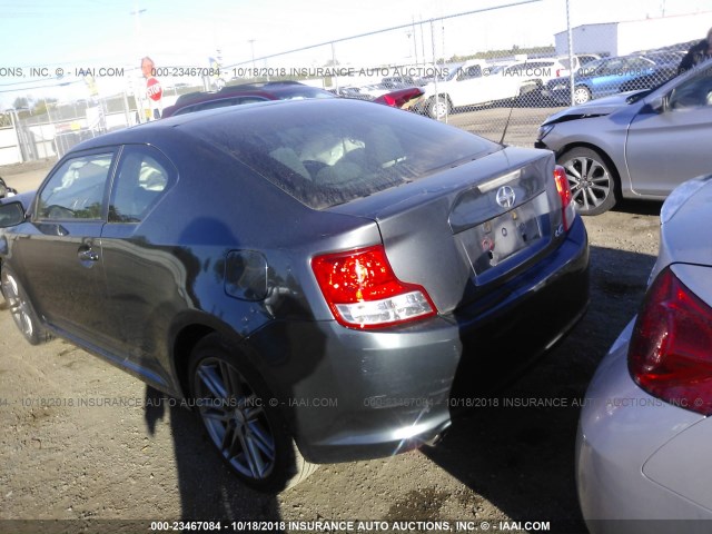 JTKJF5C78D3051428 - 2013 TOYOTA SCION TC GRAY photo 3