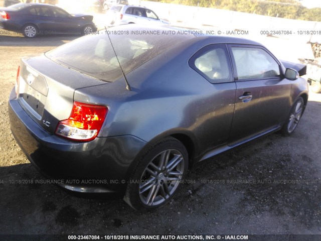 JTKJF5C78D3051428 - 2013 TOYOTA SCION TC GRAY photo 4