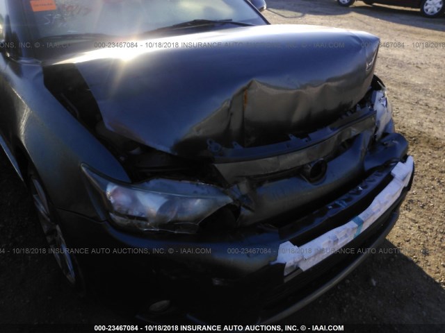 JTKJF5C78D3051428 - 2013 TOYOTA SCION TC GRAY photo 6