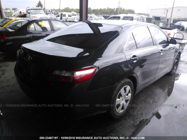 4T1BE46K67U017930 - 2007 TOYOTA CAMRY NEW GENERAT CE/LE/XLE/SE BLACK photo 4