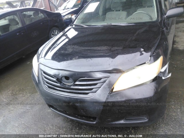 4T1BE46K67U017930 - 2007 TOYOTA CAMRY NEW GENERAT CE/LE/XLE/SE BLACK photo 6