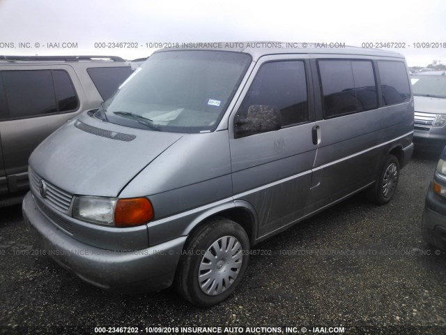 WV2KH2704XH019389 - 1999 VOLKSWAGEN EUROVAN GLS SILVER photo 2