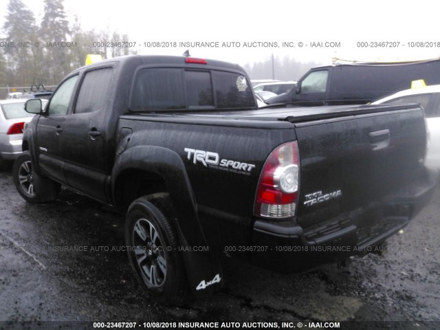 3TMLU4EN2FM184117 - 2015 TOYOTA TACOMA DOUBLE CAB/TRD PRO BLACK photo 3