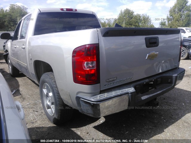 3GCEC33J29G242154 - 2009 CHEVROLET SILVERADO C1500 LTZ SILVER photo 3