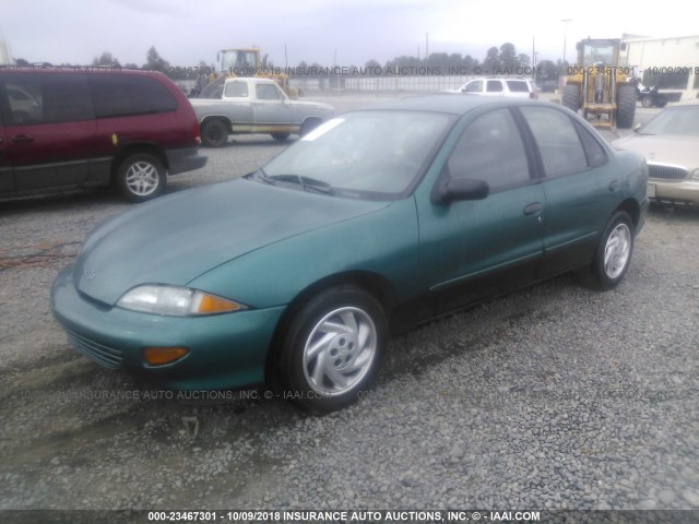 1G1JF5242X7201389 - 1999 CHEVROLET CAVALIER LS GREEN photo 2