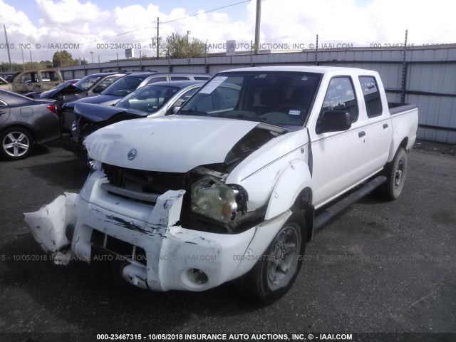 1N6ED27T64C451974 - 2004 NISSAN FRONTIER CREW CAB XE V6 WHITE photo 2