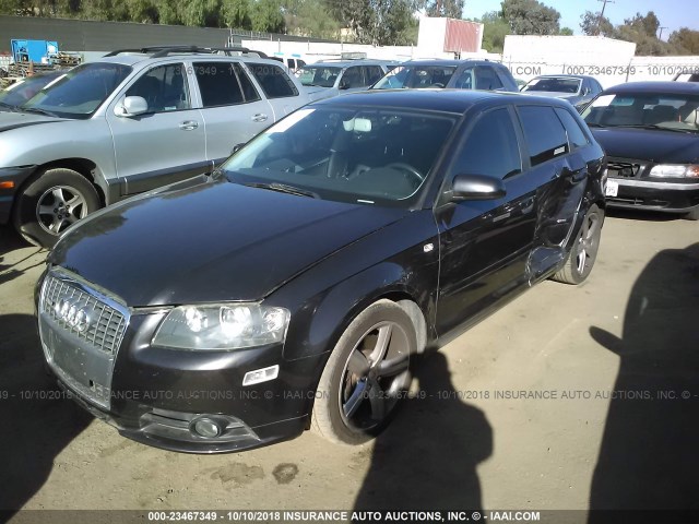 WAUHF78P77A003541 - 2007 AUDI A3 2 GRAY photo 2