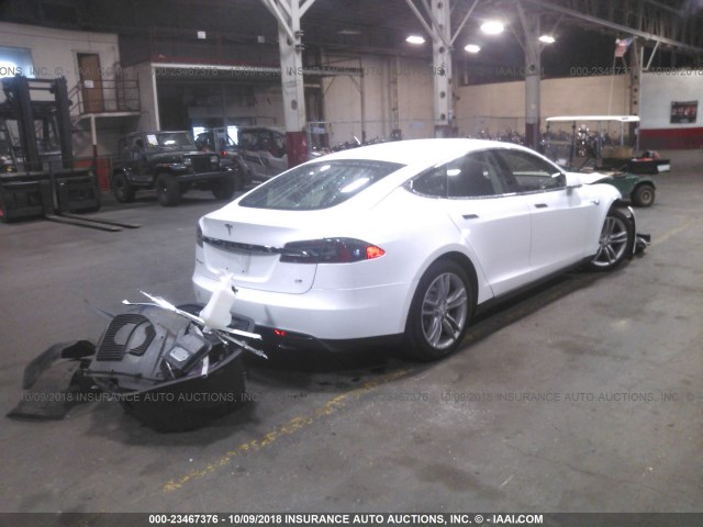5YJSA1CN6DFP08652 - 2013 TESLA MODEL S Սպիտակ լուսանկար 4