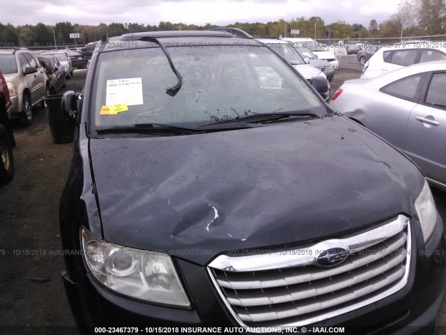 4S4WX92D184411773 - 2008 SUBARU TRIBECA LIMITED BLACK photo 6