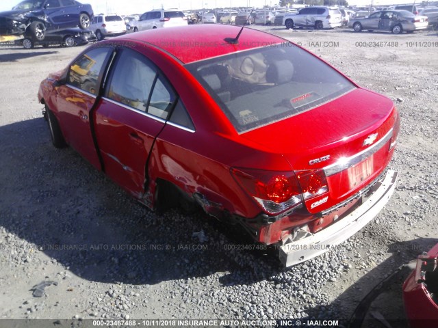 1G1PC5SB1E7256463 - 2014 CHEVROLET CRUZE LT RED photo 3