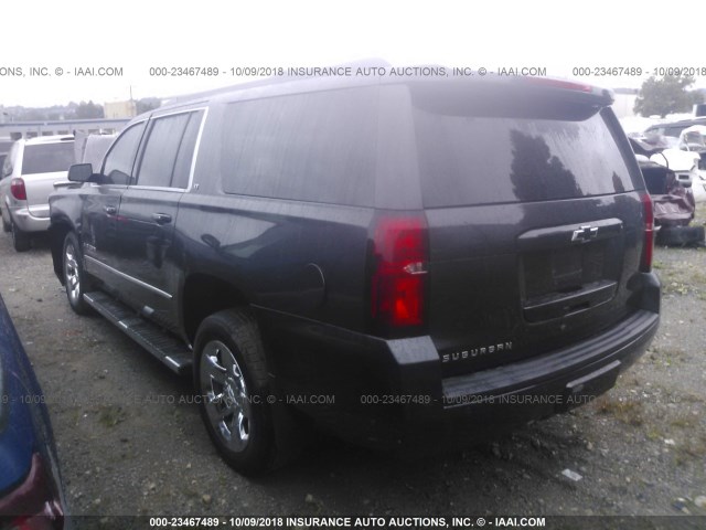 1GNSKHKC6HR133739 - 2017 CHEVROLET SUBURBAN K1500 LT GRAY photo 3