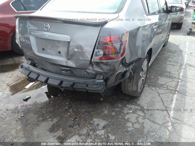 3N1BB61E37L703298 - 2007 NISSAN SENTRA SE-R GRAY photo 6