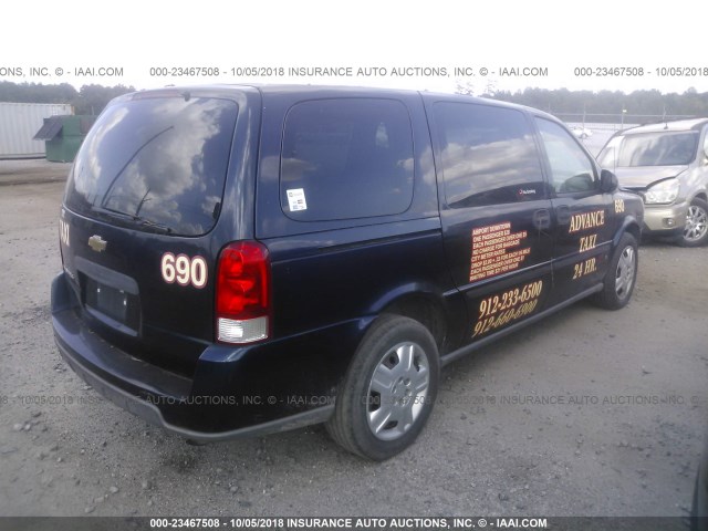 1GNDV23117D116711 - 2007 CHEVROLET UPLANDER LS Navy photo 4