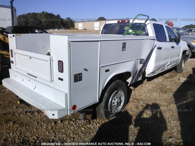 1GB1CUEG9JF286863 - 2018 CHEVROLET SILVERADO C2500 HEAVY DUTY WHITE photo 4