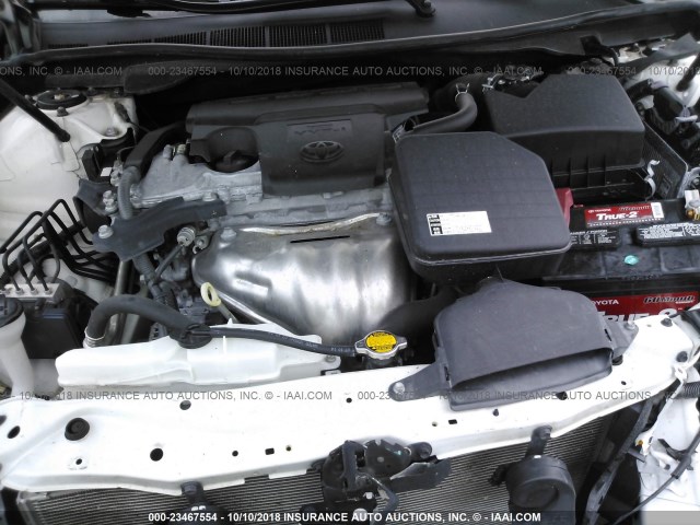 4T1BF1FK3FU055612 - 2015 TOYOTA CAMRY LE/XLE/SE/XSE 白色 照片 10