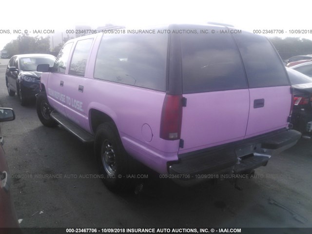 3GNGK26J1VG178286 - 1997 CHEVROLET SUBURBAN K2500 PINK photo 3