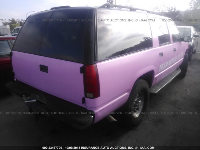 3GNGK26J1VG178286 - 1997 CHEVROLET SUBURBAN K2500 PINK photo 4