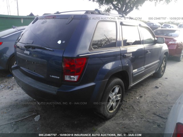 1J4GS48KX5C656406 - 2005 JEEP GRAND CHEROKEE LAREDO/COLUMBIA/FREEDOM 蓝色 照片 4