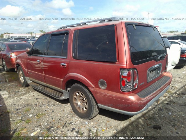 5LMEU27AXYLJ39799 - 2000 LINCOLN NAVIGATOR Rot Foto 3